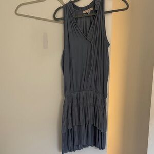 Elegant Sleeveless blue Mini Dress